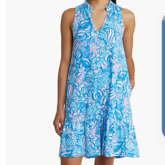 Lilly Pulitzer Dresses & Skirts - New Lilly Pulitzer Malone Dress Amalfi Blue size S small